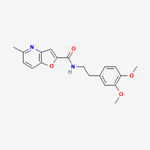 molecular formula C19H20N2O4 B2427063 N-[2-(3,4-dimethoxyphenyl)ethyl]-5-methylfuro[3,2-b]pyridine-2-carboxamide CAS No. 941881-16-9