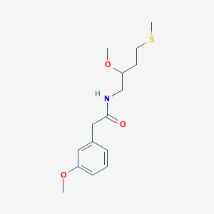 molecular formula C15H23NO3S B2427170 N-[2-methoxy-4-(methylsulfanyl)butyl]-2-(3-methoxyphenyl)acetamide CAS No. 2309309-83-7