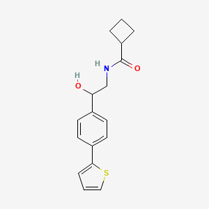 molecular formula C17H19NO2S B2427204 N-{2-hydroxy-2-[4-(thiophen-2-yl)phenyl]ethyl}cyclobutanecarboxamide CAS No. 2380188-86-1