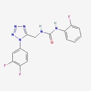B2427262 1-((1-(3,4-difluorophenyl)-1H-tetrazol-5-yl)methyl)-3-(2-fluorophenyl)urea CAS No. 941875-88-3