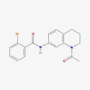 molecular formula C18H17BrN2O2 B2427304 N-(1-acetyl-1,2,3,4-tetrahydroquinolin-7-yl)-2-bromobenzamide CAS No. 898438-97-6