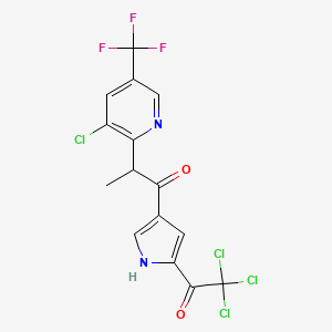 2-(3-Chloro-5-(trifluoromethyl)-2-pyridinyl)-1-(5-(2,2,2-trichloroacetyl)-1H-pyrrol-3-yl)-1-propanone