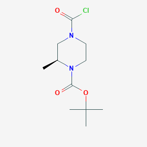 tert-butyl (2S)-4-carbonochloridoyl-2-methylpiperazine-1-carboxylate