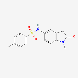 4-methyl-N-(1-methyl-2-oxoindolin-5-yl)benzenesulfonamide