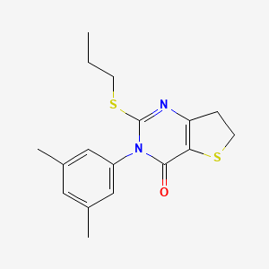 3-(3,5-Dimethylphenyl)-2-propylsulfanyl-6,7-dihydrothieno[3,2-d]pyrimidin-4-one