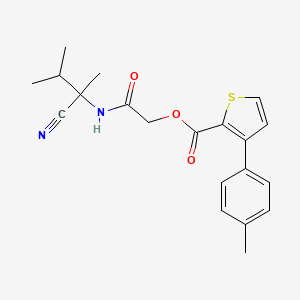 [(1-Cyano-1,2-dimethylpropyl)carbamoyl]methyl 3-(4-methylphenyl)thiophene-2-carboxylate