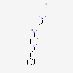 N-{3-[methyl(prop-2-yn-1-yl)amino]propyl}-1-(2-phenylethyl)piperidin-4-amine
