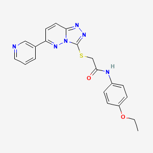 N-(4-ethoxyphenyl)-2-[(6-pyridin-3-yl-[1,2,4]triazolo[4,3-b]pyridazin-3-yl)sulfanyl]acetamide