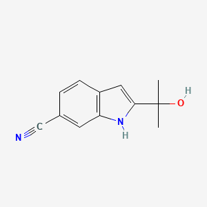 2-(2-hydroxypropan-2-yl)-1H-indole-6-carbonitrile