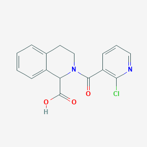 2-(2-Chloropyridine-3-carbonyl)-3,4-dihydro-1H-isoquinoline-1-carboxylic acid