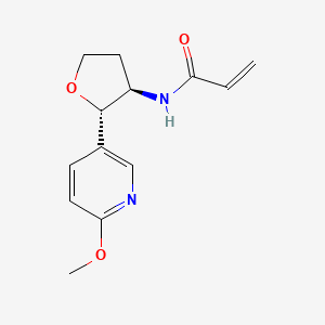 N-[(2S,3R)-2-(6-Methoxypyridin-3-YL)oxolan-3-YL]prop-2-enamide