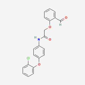 N-[4-(2-chlorophenoxy)phenyl]-2-(2-formylphenoxy)acetamide