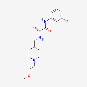N1-(3-fluorophenyl)-N2-((1-(2-methoxyethyl)piperidin-4-yl)methyl)oxalamide