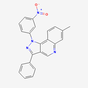 7-methyl-1-(3-nitrophenyl)-3-phenyl-1H-pyrazolo[4,3-c]quinoline
