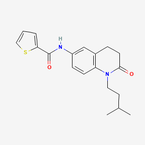 N-(1-isopentyl-2-oxo-1,2,3,4-tetrahydroquinolin-6-yl)thiophene-2-carboxamide