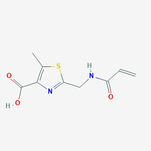 5-Methyl-2-[(prop-2-enoylamino)methyl]-1,3-thiazole-4-carboxylic acid