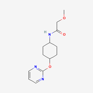 2-methoxy-N-((1r,4r)-4-(pyrimidin-2-yloxy)cyclohexyl)acetamide