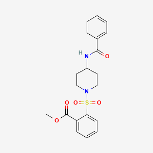 Methyl 2-{[4-(benzoylamino)piperidino]sulfonyl}benzenecarboxylate