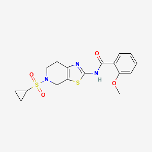 N-(5-(cyclopropylsulfonyl)-4,5,6,7-tetrahydrothiazolo[5,4-c]pyridin-2-yl)-2-methoxybenzamide