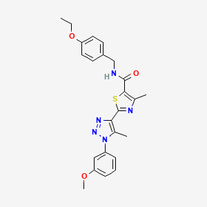 N-(4-ethoxybenzyl)-2-(1-(3-methoxyphenyl)-5-methyl-1H-1,2,3-triazol-4-yl)-4-methylthiazole-5-carboxamide