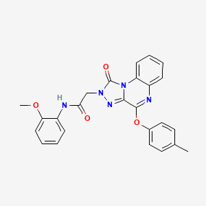 N-(2-methoxyphenyl)-2-[4-(4-methylphenoxy)-1-oxo[1,2,4]triazolo[4,3-a]quinoxalin-2(1H)-yl]acetamide