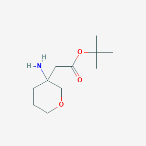Tert-butyl 2-(3-aminooxan-3-yl)acetate