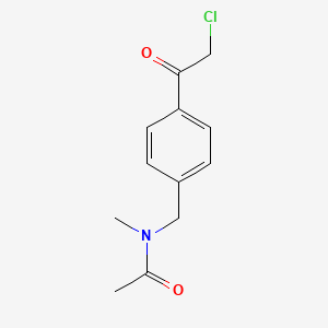 N-{[4-(2-chloroacetyl)phenyl]methyl}-N-methylacetamide