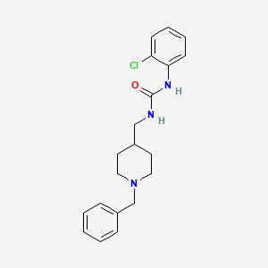 molecular formula C20H24ClN3O B2427546 1-((1-Benzylpiperidin-4-yl)methyl)-3-(2-chlorophenyl)urea CAS No. 1208421-33-3