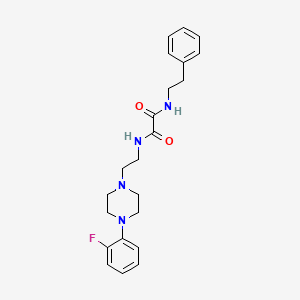 N1-(2-(4-(2-fluorophenyl)piperazin-1-yl)ethyl)-N2-phenethyloxalamide