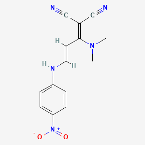 2-[1-(Dimethylamino)-3-(4-nitroanilino)-2-propenylidene]malononitrile