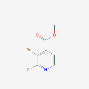 molecular formula C7H5BrClNO2 B2427573 Methyl 3-bromo-2-chloropyridine-4-carboxylate CAS No. 1214385-62-2