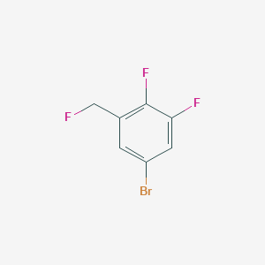 molecular formula C7H4BrF3 B2427575 5-Bromo-1,2-difluoro-3-(fluoromethyl)benzene CAS No. 2244085-63-8