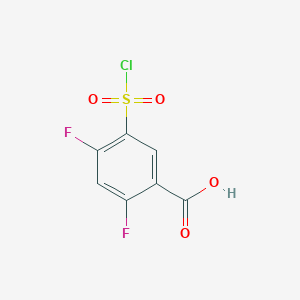 5-(Chlorosulfonyl)-2,4-difluorobenzoic acid
