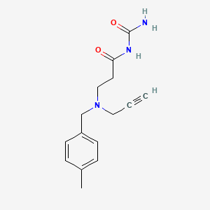 (3-{[(4-Methylphenyl)methyl](prop-2-yn-1-yl)amino}propanoyl)urea