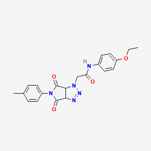 N-(4-ethoxyphenyl)-2-[5-(4-methylphenyl)-4,6-dioxo-4,5,6,6a-tetrahydropyrrolo[3,4-d][1,2,3]triazol-1(3aH)-yl]acetamide
