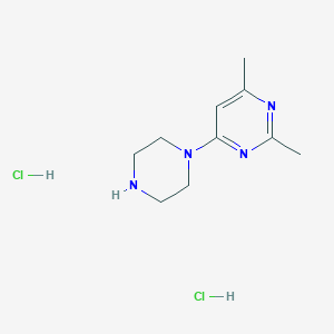 2,4-Dimethyl-6-piperazin-1-ylpyrimidine;dihydrochloride