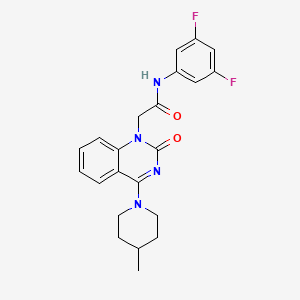 molecular formula C22H22F2N4O2 B2427591 N-(3,5-difluorophenyl)-2-[4-(4-methylpiperidin-1-yl)-2-oxo-1,2-dihydroquinazolin-1-yl]acetamide CAS No. 1251550-41-0