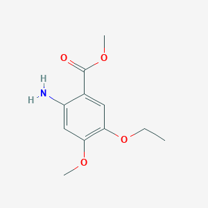 molecular formula C11H15NO4 B2427593 Methyl 2-amino-5-ethoxy-4-methoxybenzoate CAS No. 214470-85-6