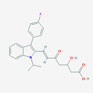 molecular formula C24H24FNO4 B024276 rac 5-Keto Fluvastatin CAS No. 1160169-39-0