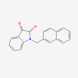 molecular formula C19H13NO2 B2427616 1-(萘-2-基甲基)吲哚-2,3-二酮 CAS No. 79183-43-0