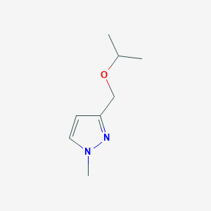 molecular formula C8H14N2O B2427635 3-(isopropoxymethyl)-1-methyl-1H-pyrazole CAS No. 1855940-47-4