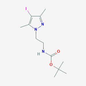 Tert-butyl N-[2-(4-iodo-3,5-dimethylpyrazol-1-yl)ethyl]carbamate