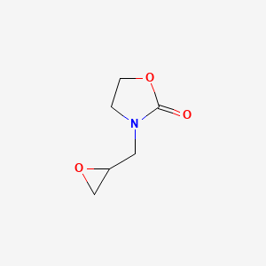 molecular formula C6H9NO3 B2427646 3-(氧环丙基甲基)-1,3-噁唑烷-2-酮 CAS No. 21899-19-4