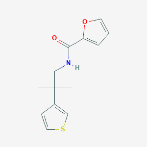molecular formula C13H15NO2S B2427648 N-(2-methyl-2-(thiophen-3-yl)propyl)furan-2-carboxamide CAS No. 2320670-96-8