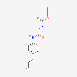 tert-butyl N-{[(4-butylphenyl)carbamoyl]methyl}carbamate