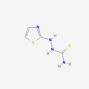 molecular formula C4H6N4S2 B2427672 [(1,3-Thiazol-2-yl)amino]thiourea CAS No. 1092296-19-9