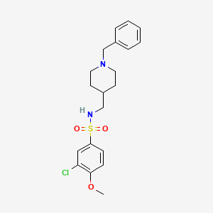 N-((1-benzylpiperidin-4-yl)methyl)-3-chloro-4-methoxybenzenesulfonamide
