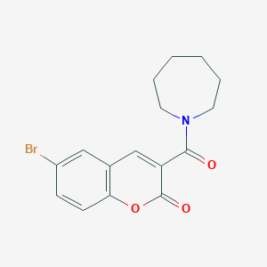 3-(azepane-1-carbonyl)-6-bromo-2H-chromen-2-one
