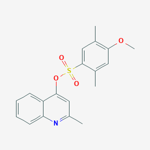 2-Methylquinolin-4-yl 4-methoxy-2,5-dimethylbenzenesulfonate