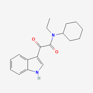 N-cyclohexyl-N-ethyl-2-(1H-indol-3-yl)-2-oxoacetamide
